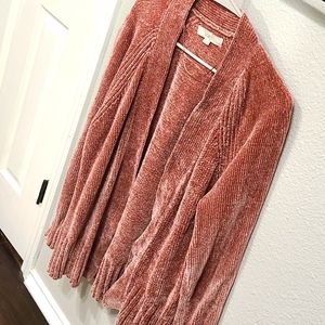 Mauve chenille cover up
